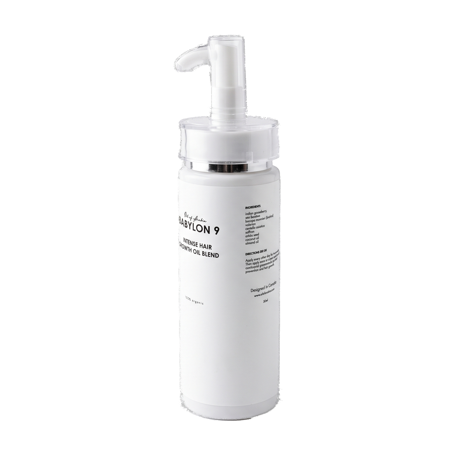 Oil of Arabia Babylon 9 natural hair oil bottle